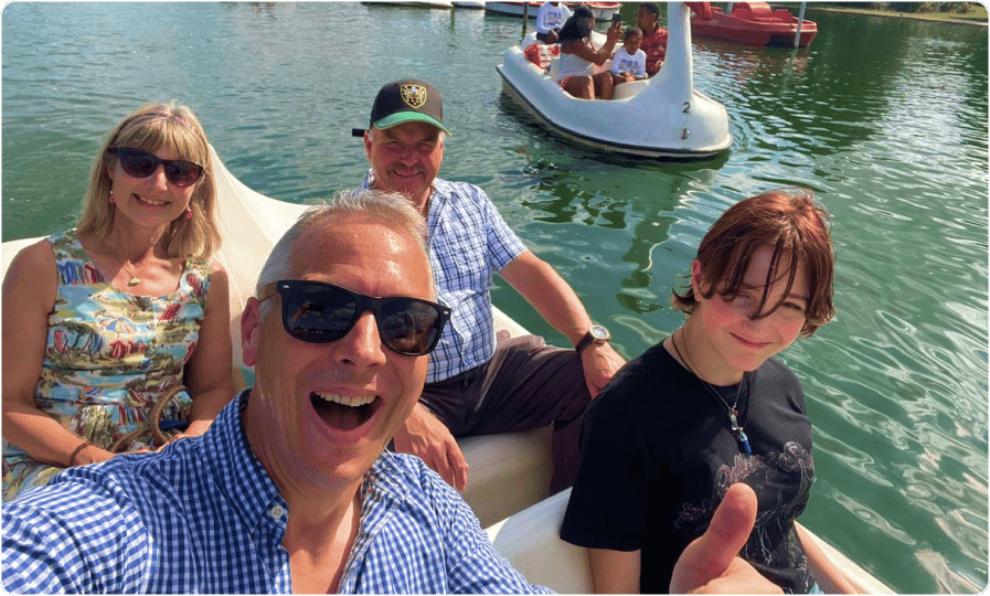 Paul with his family